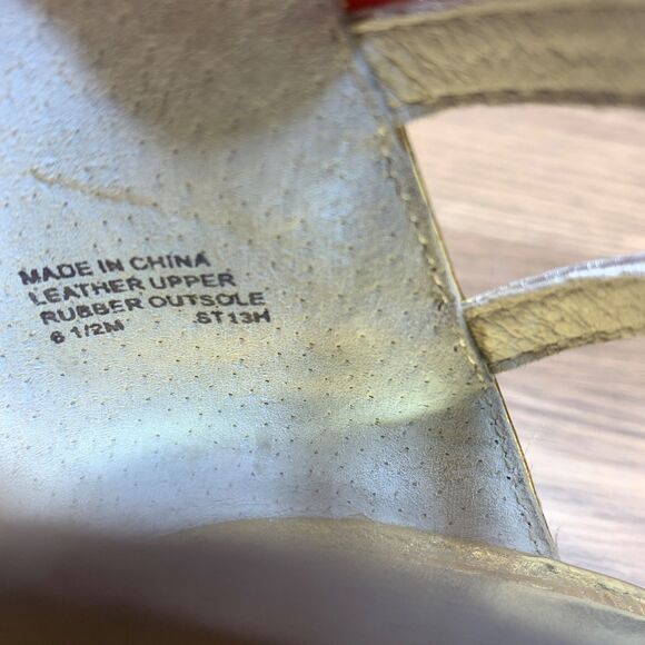 Michael Kors Maddie Dress Platform High Heels Sandals Rose Gold Multi Size 6.5M - Picture 8 of 11